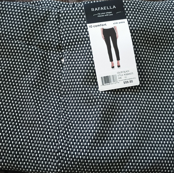 Rafaella Black and White Polka Dot Cropped Pants - Picture 13 of 15